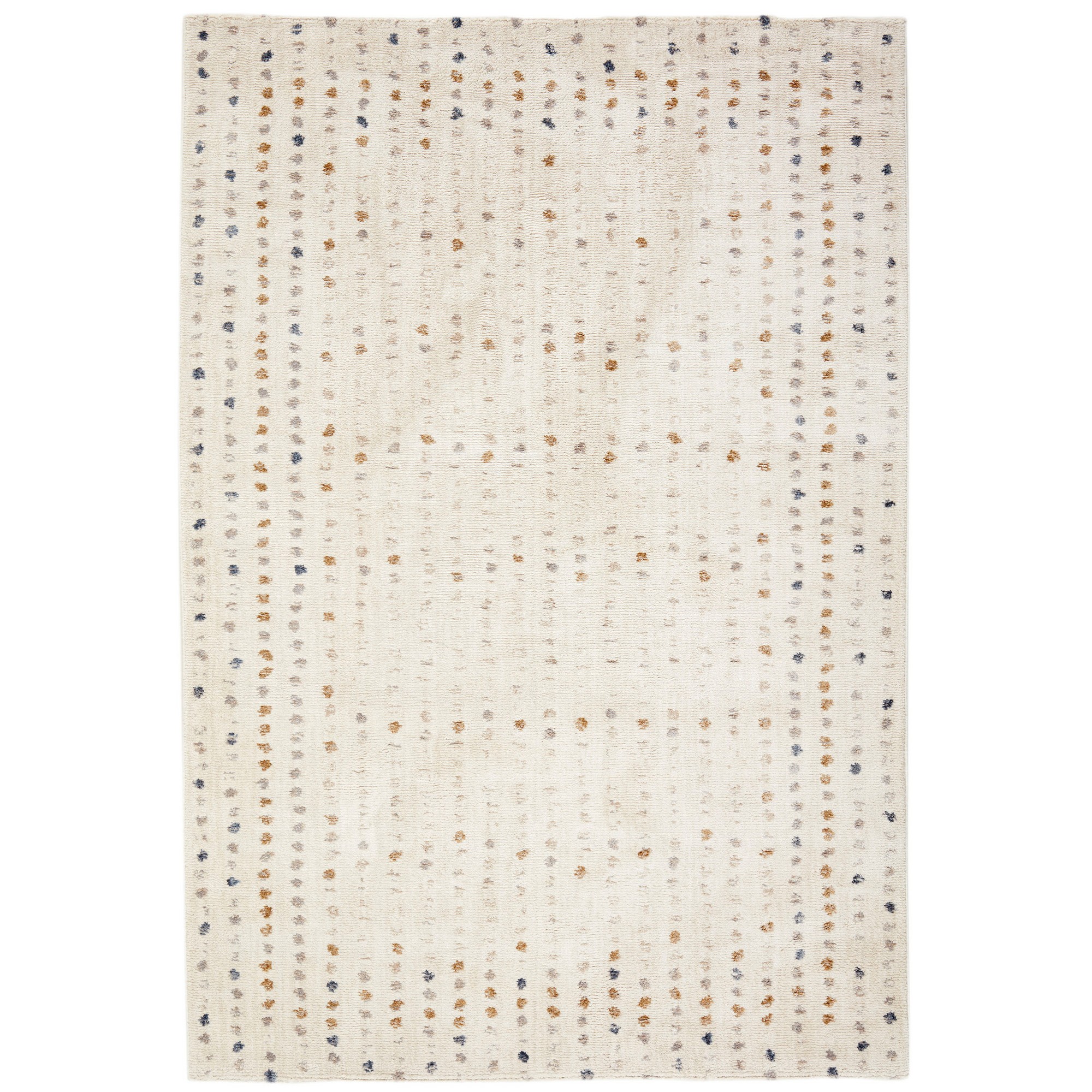 Oslo Bbugj37b Oss31 Modern Spotty Rug In Beige Multi